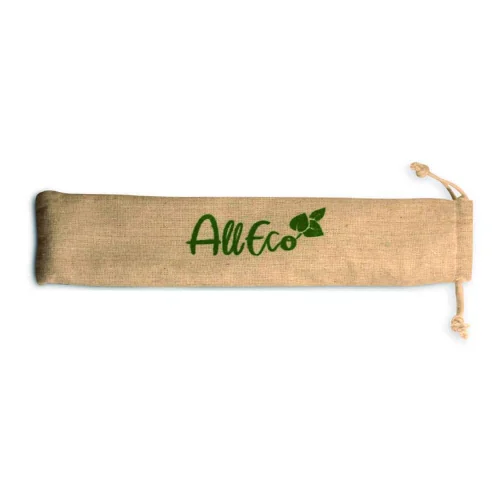 AllEco Baumwollbeutel für Trinkhalme und Besteck