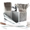 AllEco Edelstahl-Strohhalme Gastro-Pack 100 Stück gerade + 10 Reinigungsbürsten – Ansicht 4