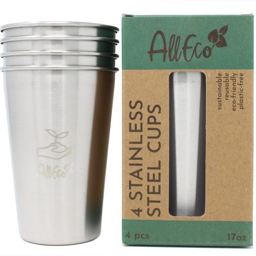 edelstahlbecher doppelwandig edelstahl trinkbecher becher plastikfrei camping wandern nachhaltig wiedervewendbar plastikfrei