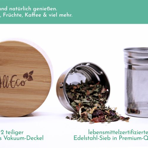 Teebereiter To-Go Teekanne Teeflasche To-Go Isolierflasche Thermoskanne