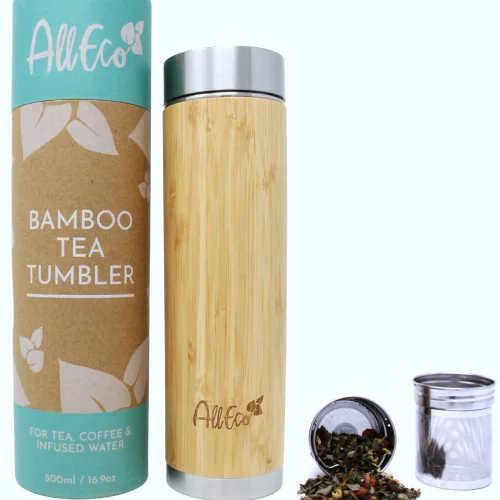 Teebereiter To-Go Teekanne Teeflasche To-Go Isolierflasche Thermoskanne