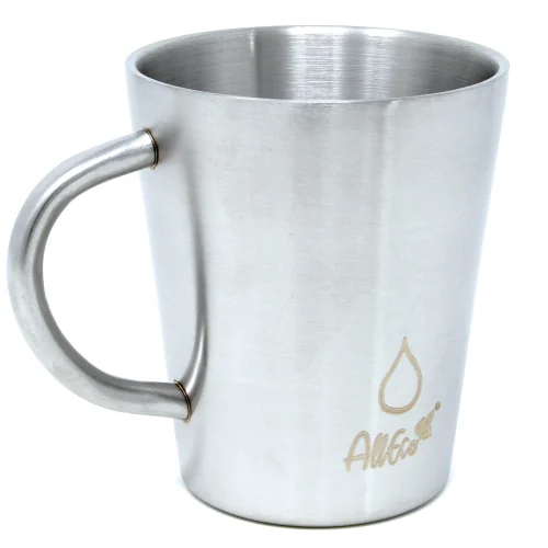 AllEco Edelstahl-Thermobecher mit Henkel und Symbol, 300 ml – Ansicht 6