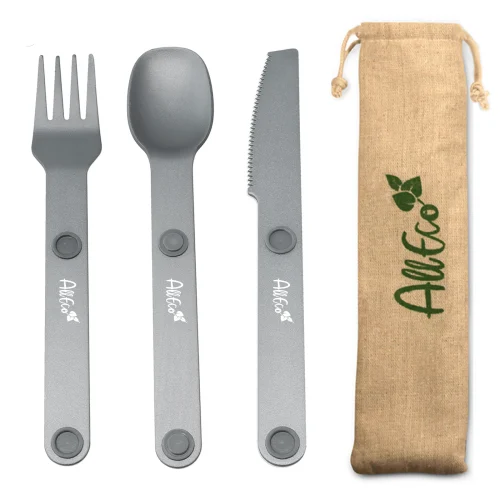 Alu Camping-Besteck, magnetisch