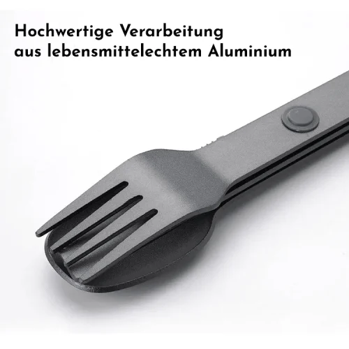 AllEco Aluminium Camping-Besteck magnetisch – Ansicht 3